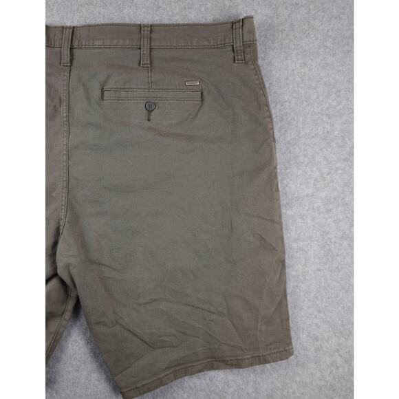 Signature Levi Strauss Shorts Mens Size 44 Gray Flat Front Heavyweight Chino - Picture 5 of 14